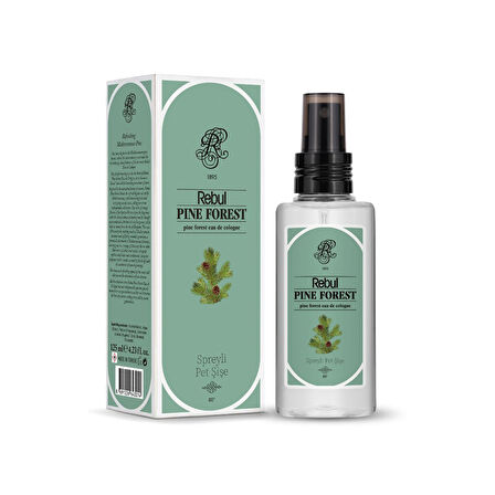 Rebul EDC Kolonya 125 ml Pet Şişe Aqua ve Pine Forest 2 li