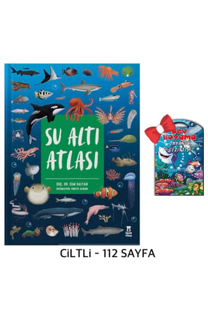 Su Altı Atlası - Doç. Dr. Cem Dalyan & Okyanus Gezintisi Dev Boyama Posteri