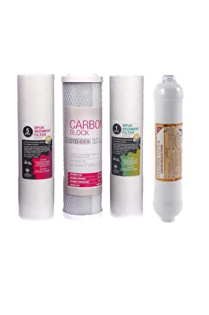 Su Arıtma Cihazı 4 Lü Filtre Seti - Ekonomik Set - Nsf Onaylı