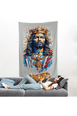 Hz İsa Duvar Örtüsü - Jesus-7927
