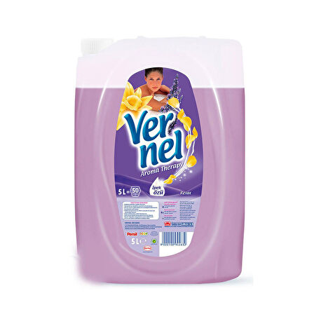Vernel Çamaşır Yumuşatıcı 5 Lt Relax ve Gülün Büyüsü 2 li