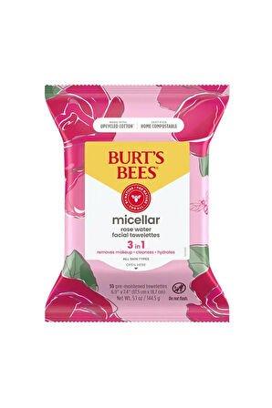 Burt's Bees Temizleme, Makyaj Çıkarıcı Havlular ( Gül Suyu) 30 Adet 144.5gr