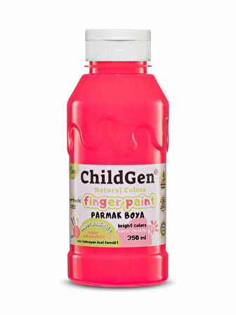 ChildGen Süper Yıkanabilir 3'lü Parmak Boya Neon Set (3x350ml)