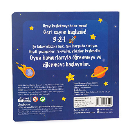 Childgen  Uzay Aktivite Kitabı ve 3x50gr Hamur Hediyeli