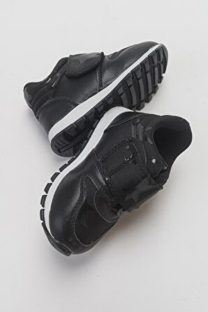 Mnpc Erkek Çocuk Siyah Suni Deri Çocuk Bot