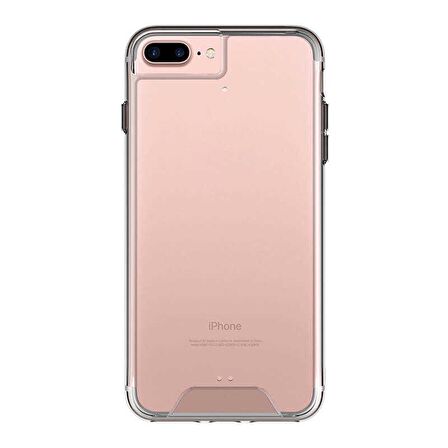 Gpack Apple iPhone 7 Plus Kılıf Gard Nitro Şeffaf SilikonNano Glass