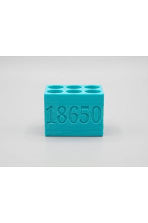 TEN Elektronik 18650 Pil Standı ve Düzenleyici - 6'lı Pil Yuvası (2x3)