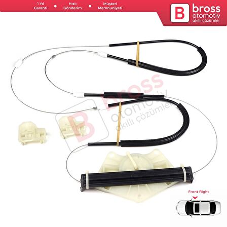 VW Passat B5 3B 3BG Skoda Superb MK1 B5 3U 3B1837462 İçin Ön Sağ Cam Kriko Tamir Seti