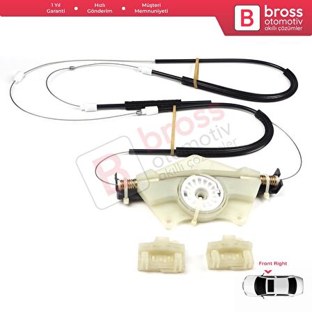 VW Passat B5 3B 3BG Skoda Superb MK1 B5 3U 3B1837462 İçin Ön Sağ Cam Kriko Tamir Seti