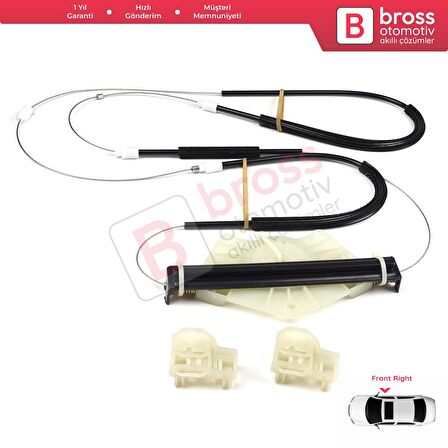 VW Passat B5 3B 3BG Skoda Superb MK1 B5 3U 3B1837462 İçin Ön Sağ Cam Kriko Tamir Seti