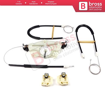 Seat Leon MK1 1999-2006 Seat Toledo MK2 4/5 Kapı 1M0837461A İçin Ön Sol Kapı Cam Kriko Tamir Seti