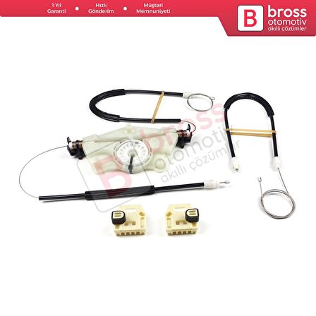 Seat Leon MK1 1999-2006 Seat Toledo MK2 4/5 Kapı 1M0837461A İçin Ön Sol Kapı Cam Kriko Tamir Seti