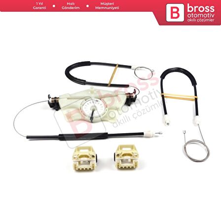 Seat Leon MK1 1999-2006 Seat Toledo MK2 4/5 Kapı 1M0837461A İçin Ön Sol Kapı Cam Kriko Tamir Seti