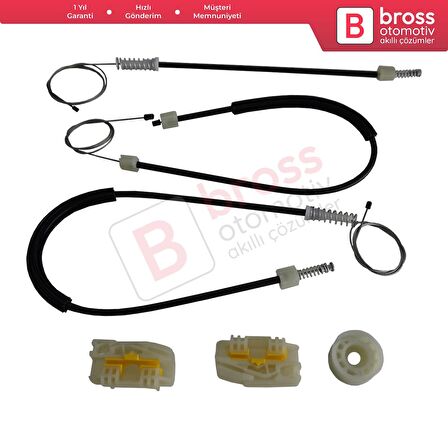 Seat Leon MK2 1P 1P1 2005-2012 5-Kapı HB 1P0837461A İçin Elektrikli Ön Sol Kapı Cam Kriko Tamir Seti