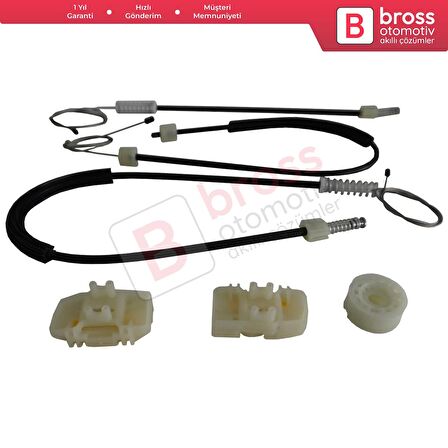 Seat Leon MK2 1P 1P1 2005-2012 5-Kapı HB 1P0837461A İçin Elektrikli Ön Sol Kapı Cam Kriko Tamir Seti