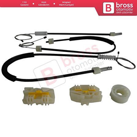 Seat Leon MK2 1P 1P1 2005-2012 5-Kapı HB 1P0837461A İçin Elektrikli Ön Sol Kapı Cam Kriko Tamir Seti