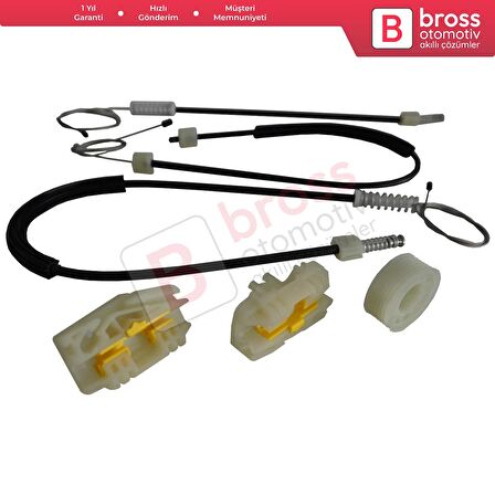 Seat Leon MK2 1P 1P1 2005-2012 5-Kapı HB 1P0837461A İçin Elektrikli Ön Sol Kapı Cam Kriko Tamir Seti