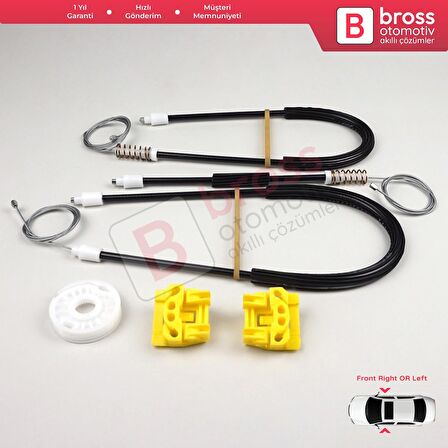 VW Golf MK4 1J1 1997-2006 2/3 Kapı HB Coupe İçin Elektrikli Sağ veya Sol Kapı Cam Kriko Tamir Seti