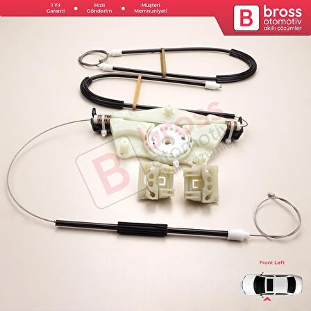 VW Golf MK4 1J1 1997-2006 2/3 Kapı HB Coupe 1J3837461 İçin Elektrikli Sol Kapı Cam Kriko Tamir Seti