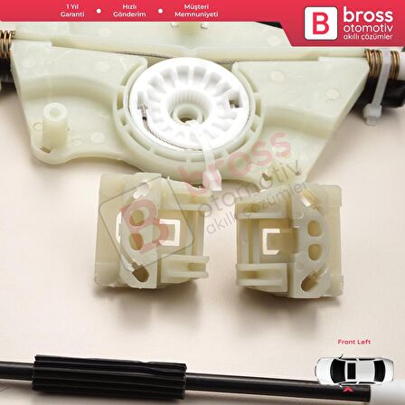 VW Golf MK4 1J1 1997-2006 2/3 Kapı HB Coupe 1J3837461 İçin Elektrikli Sol Kapı Cam Kriko Tamir Seti