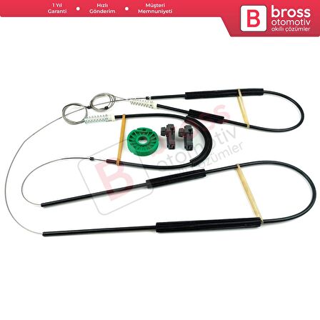 VW Lupo Seat Arosa 1998-2005 3- Kapı 6X0837461 6X0837462 İçin Ön Sol veya Sağ Cam Kriko Tamir Seti