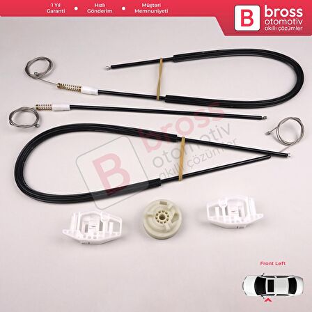 Renault Megane MK2 2002-2009 3-Kapı HB Coupe 8200325137 İçin Elektrikli Sağ Cam Kriko Tamir Seti