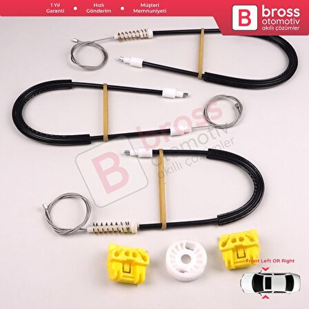 Saab 9 5 1997-2010 İçin Ön Sol veya Sağ Kapı Cam Kriko Tamir Takımı