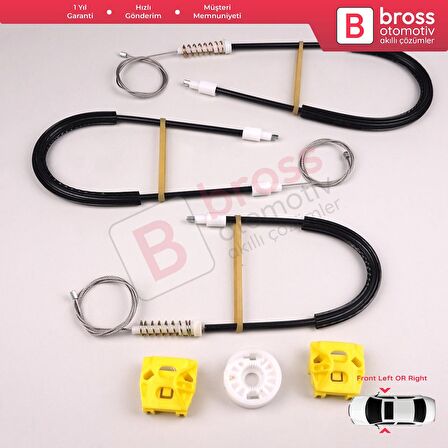 Saab 9 5 1997-2010 İçin Ön Sol veya Sağ Kapı Cam Kriko Tamir Takımı