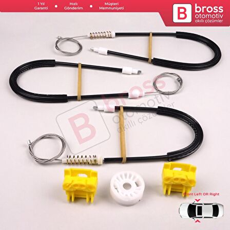 Saab 9 5 1997-2010 İçin Ön Sol veya Sağ Kapı Cam Kriko Tamir Takımı