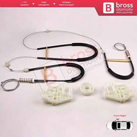 BMW X3 E83 2003-2011 SUV 51333448249 İçin Elektrikli Ön Sol Cam Kriko Tamir Seti