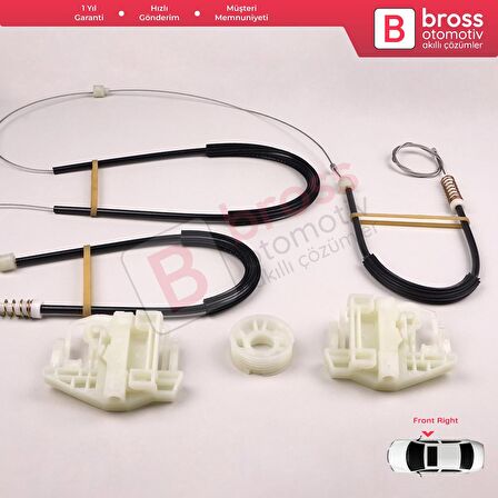 BMW X3 E83 2003-2011 SUV 51333448249 İçin Elektrikli Ön Sol Cam Kriko Tamir Seti