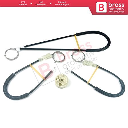 Renault Megane MK2 2002-2009 CC Cabriolet 8201010931 İçin Elektrikli Ön Sağ Cam Kriko Tamir Seti