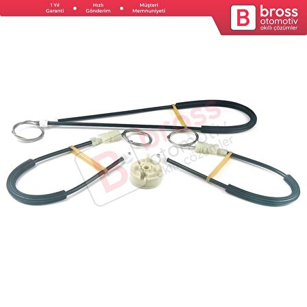 Renault Megane MK2 2002-2009 CC Cabriolet 8201010931 İçin Elektrikli Ön Sağ Cam Kriko Tamir Seti