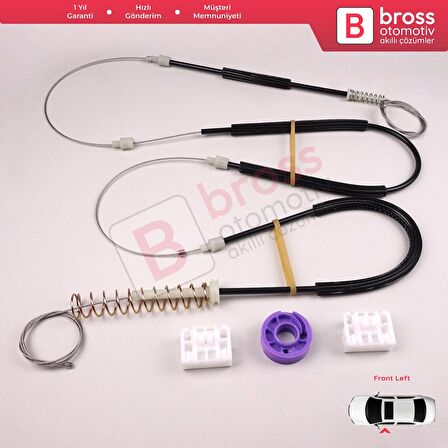 VW Touareg MK1 7L Porsche Cayenne 9PA 955 957 2002-2010 İçin Elektrikli Ön Cam Kriko Tamir Seti