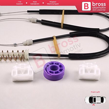 VW Touareg MK1 7L Porsche Cayenne 9PA 955 957 2002-2010 İçin Elektrikli Ön Cam Kriko Tamir Seti