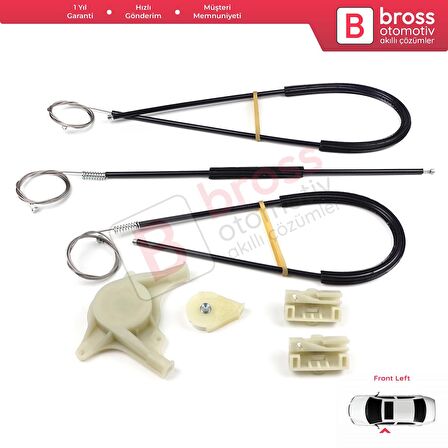 Audi A4 S4 B8 8KH 8K5 8K2 2008-2015 4/5 Kapı 8K0839461 İçin Elektrikli Arka Sol Cam Kriko Tamir Seti