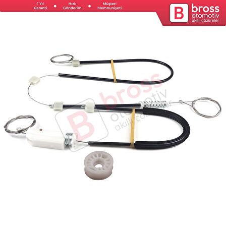 BMW Z4 E85/E86 2002-2008 2-Kapı Roadster Coupe Convertible 51337198910 İçin Sağ Cam Kriko Tamir Seti