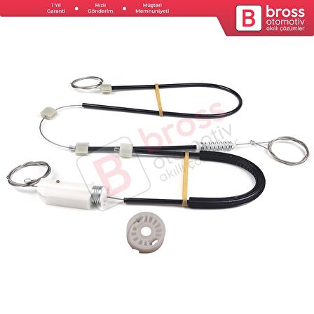 BMW Z4 E85/E86 2002-2008 2-Kapı Roadster Coupe Convertible 51337198910 İçin Sağ Cam Kriko Tamir Seti