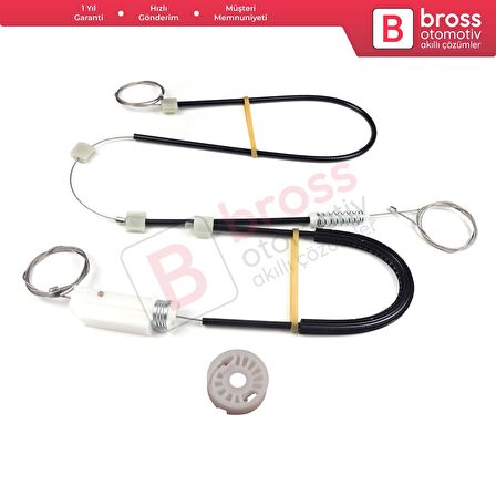 BMW Z4 E85/E86 2002-2008 2-Kapı Roadster Coupe Convertible 51337198910 İçin Sağ Cam Kriko Tamir Seti