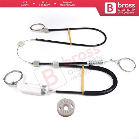 BMW Z4 E85/E86 2002-2008 2-Kapı Roadster Coupe Convertible 51337198910 İçin Sağ Cam Kriko Tamir Seti