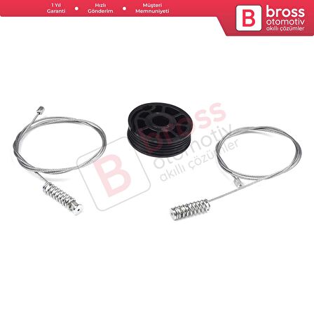 Jaguar XK8 XKR X100 1997-2006 Coupe Convertible C2N3914 İçin Arka Sol Cam Kriko Tamir Seti