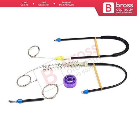 VW Phaeton 3D MK1 2002-2016 LWB Uzun Şase 3D7839462 İçin Arka Sağ Kapı Cam Kriko Tamir Seti