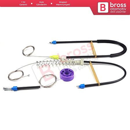 VW Phaeton 3D MK1 2002-2016 LWB Uzun Şase 3D7839462 İçin Arka Sağ Kapı Cam Kriko Tamir Seti