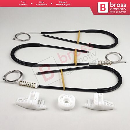 Citroen XSara Picasso N68 1999-2010 MPV 9222ET İçin Ön Sağ Kapı Cam Kriko Tamir Seti