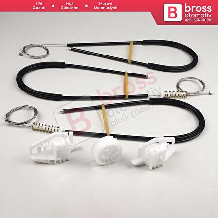 Citroen XSara Picasso N68 1999-2010 MPV 9222ET İçin Ön Sağ Kapı Cam Kriko Tamir Seti