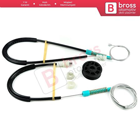 Volvo C70 873 1998-2005 Cabrio Convertible CC İçin Sol Cam Kriko Tamir Seti