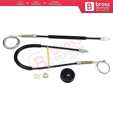 Volvo C70 873 1998-2005 Cabrio Convertible CC İçin Sağ Cam Kriko Tamir Seti