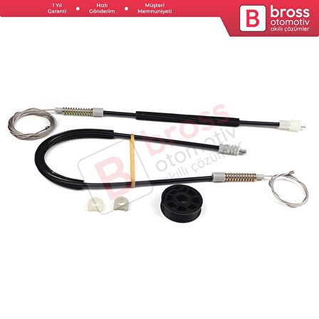 Volvo C70 873 1998-2005 Cabrio Convertible CC İçin Sağ Cam Kriko Tamir Seti