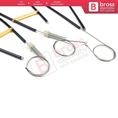 Smart Roadster 2003-2006 İçin Ön Sağ veya Sol Cam Kriko Kablo Seti