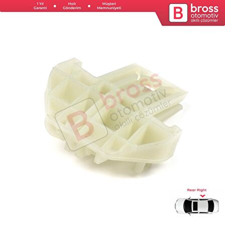 Ford Focus 1998-On İçin Arka Sağ Kapı Cam Kriko Klipsi RBF491702